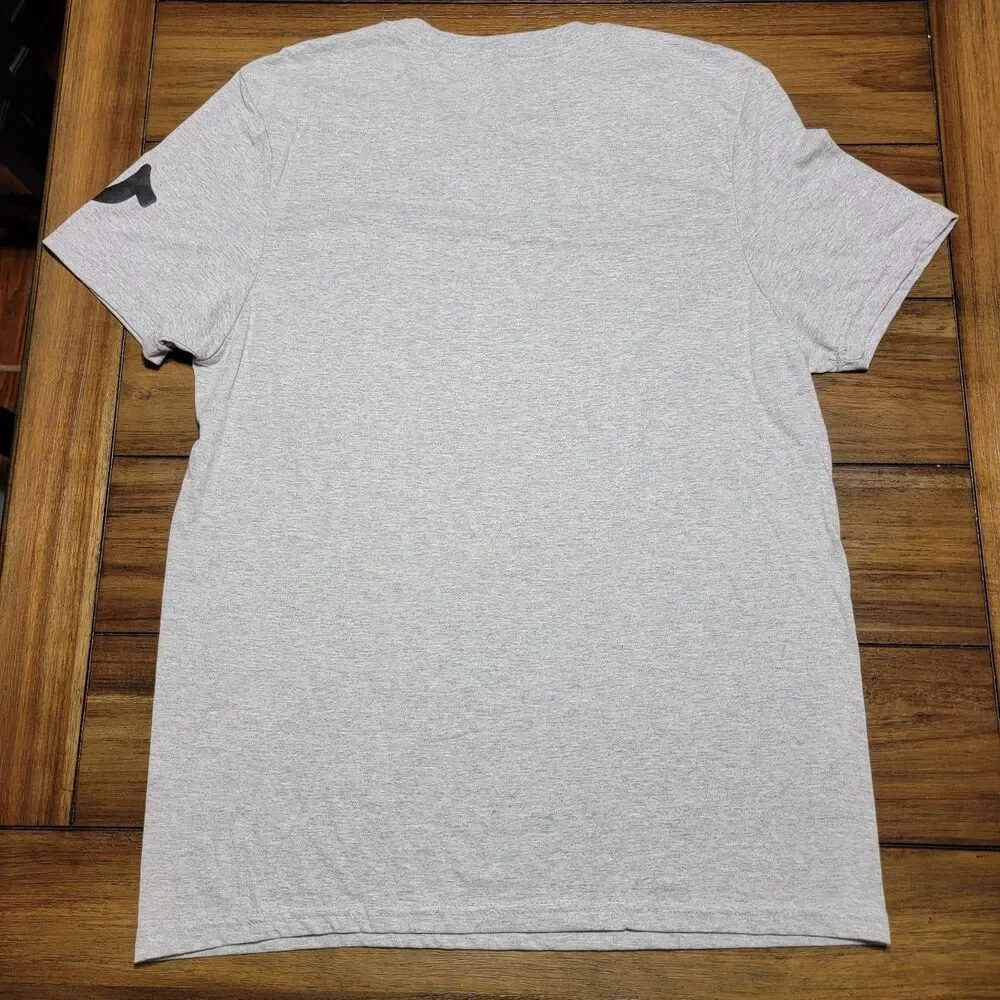 True Religion Arm Logo SS Grey Unisex Tee - Size Large